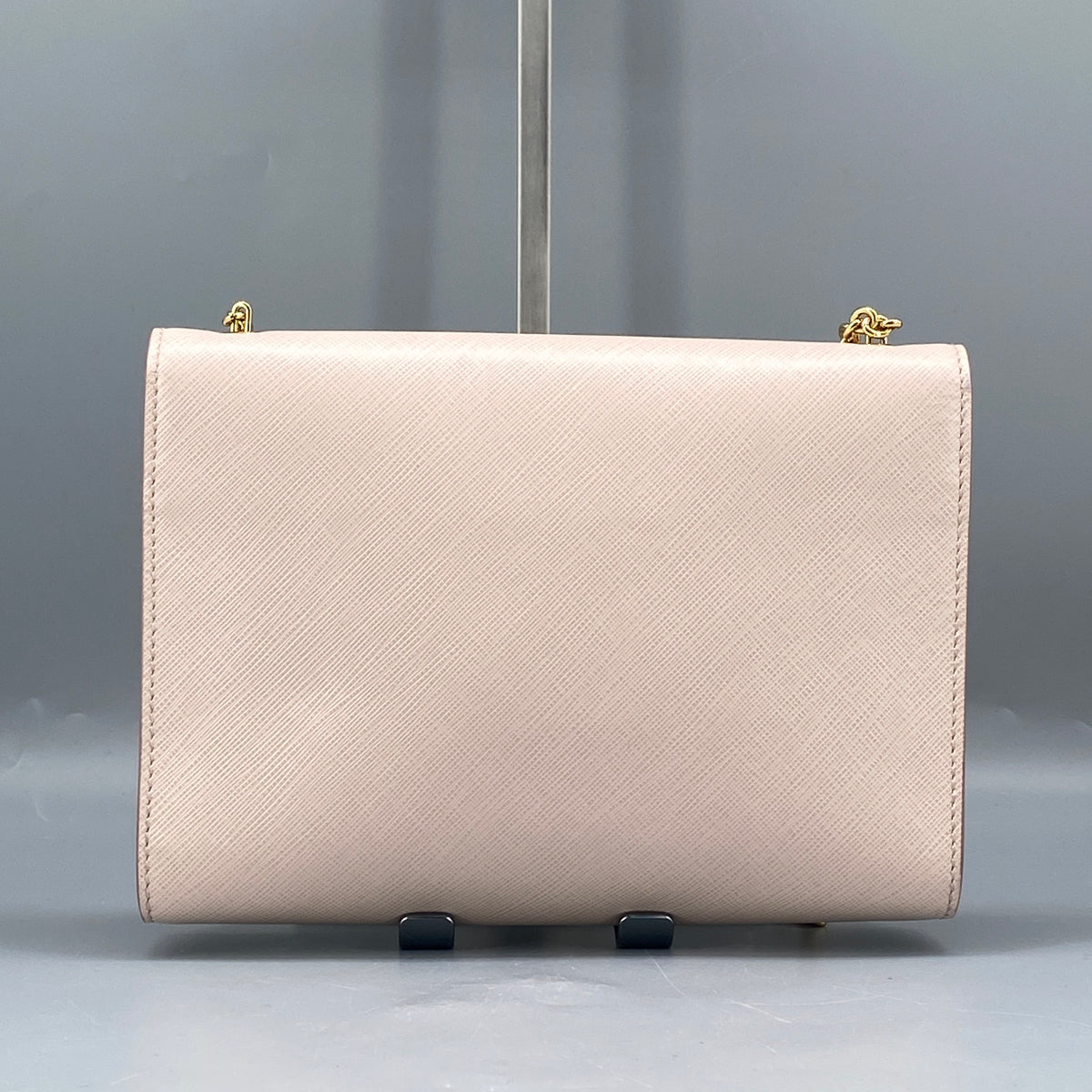 Salvatore Ferragamo Vara Bow Chain Shoulder Bag Blush Pink