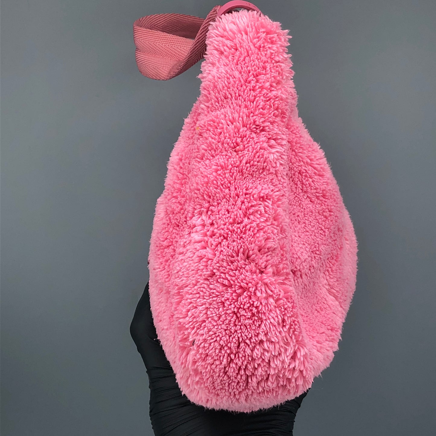Prada Pink Fuzzy Fleece Re-Edition 2005 Shoulder Bag