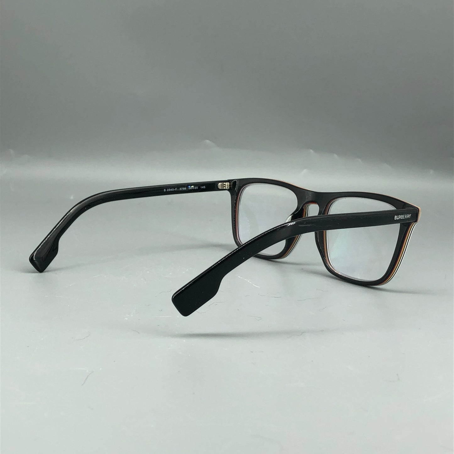 Burberry Black Rectangular Eyeglasses 145mm