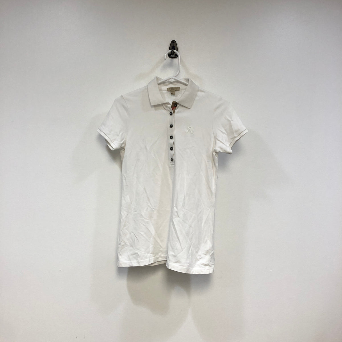 Burberry White Polo Shirt Size S