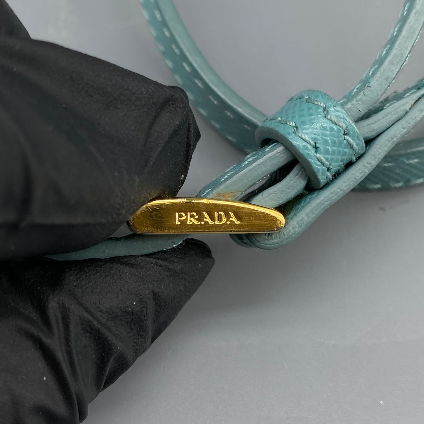 Prada Saffiano Tiffany Blue Promenade Handbag