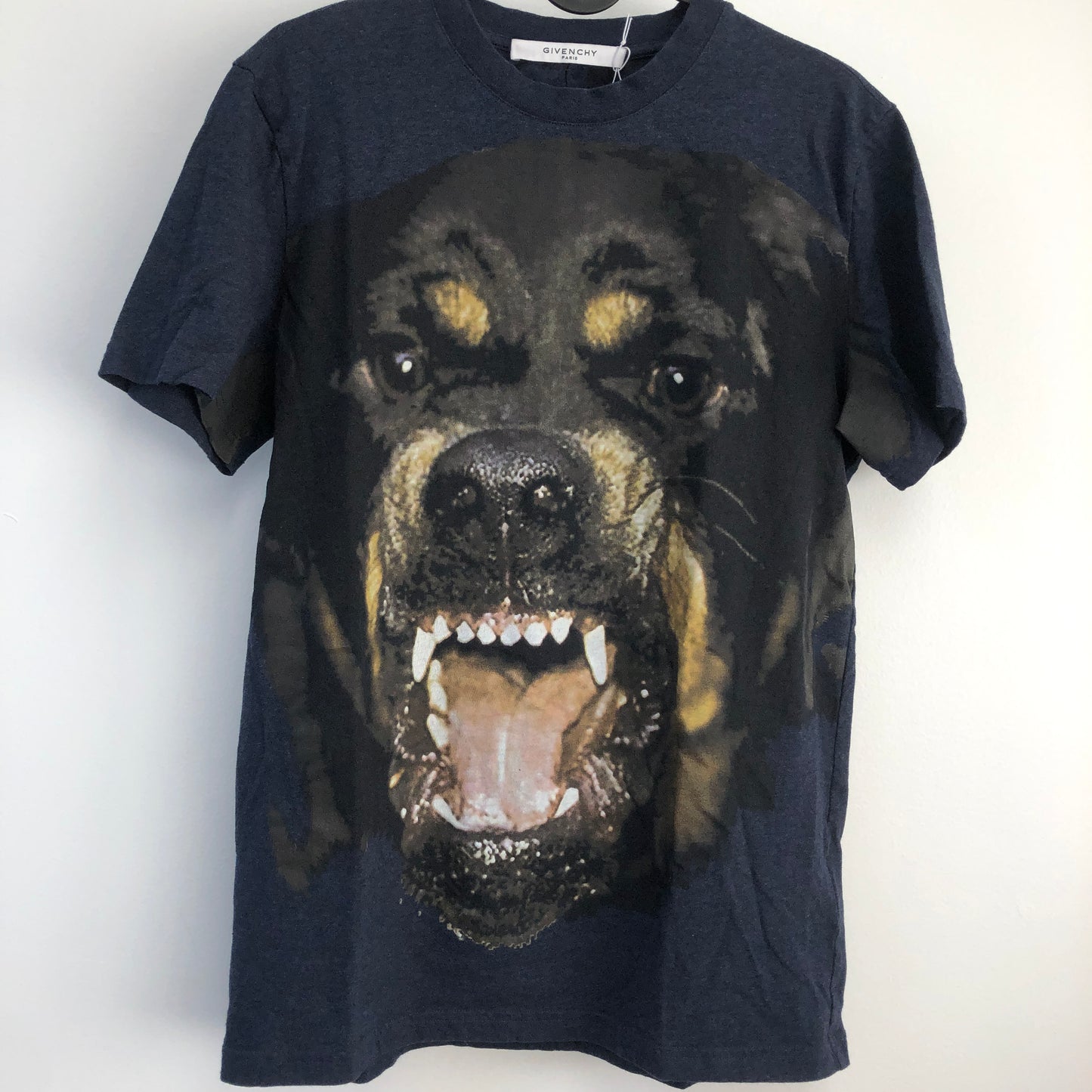 Givenchy Navy Blue Rottweiler Print T-Shirt Size XS