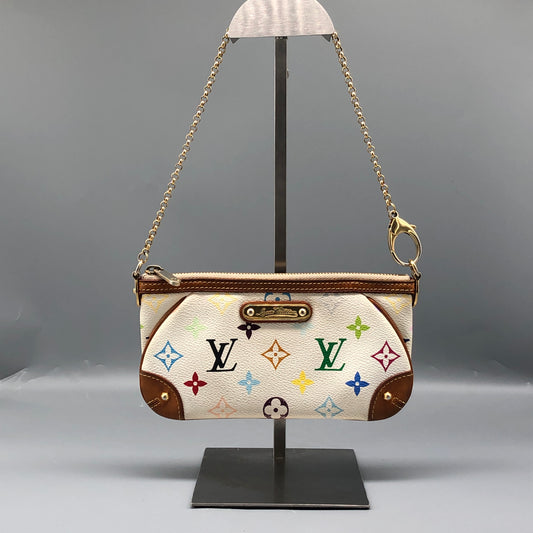 Louis Vuitton Multicolor White Mini Pochette Bag