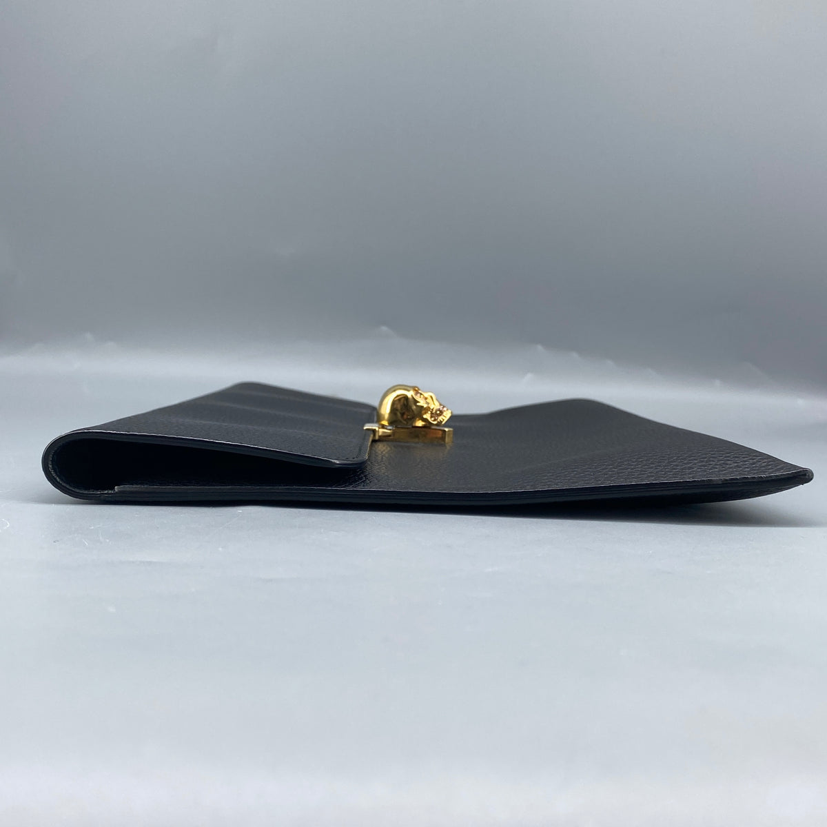 Alexander McQueen Black Leather Clutch Bag