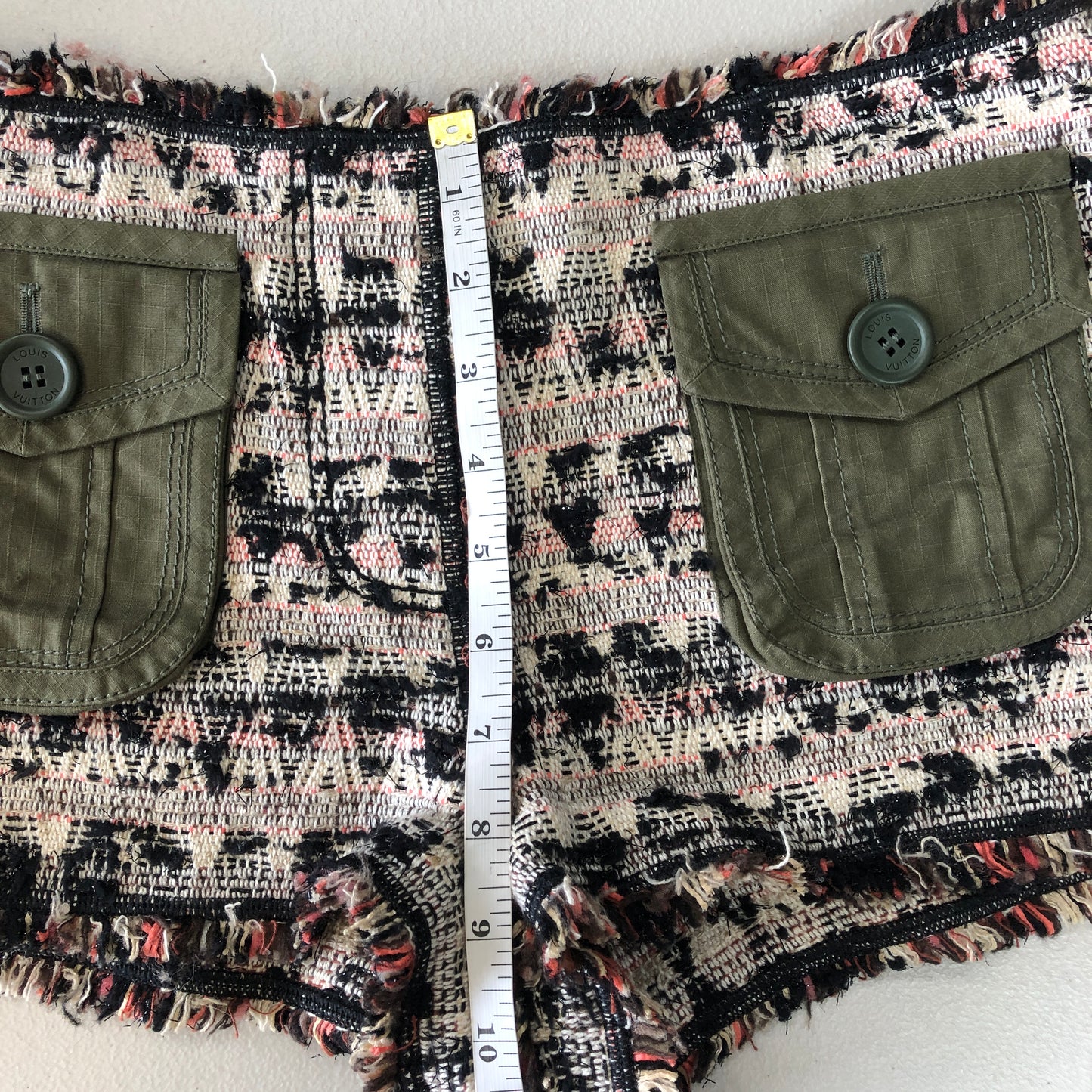 Louis Vuitton Tweed Cargo Shorts Size 36