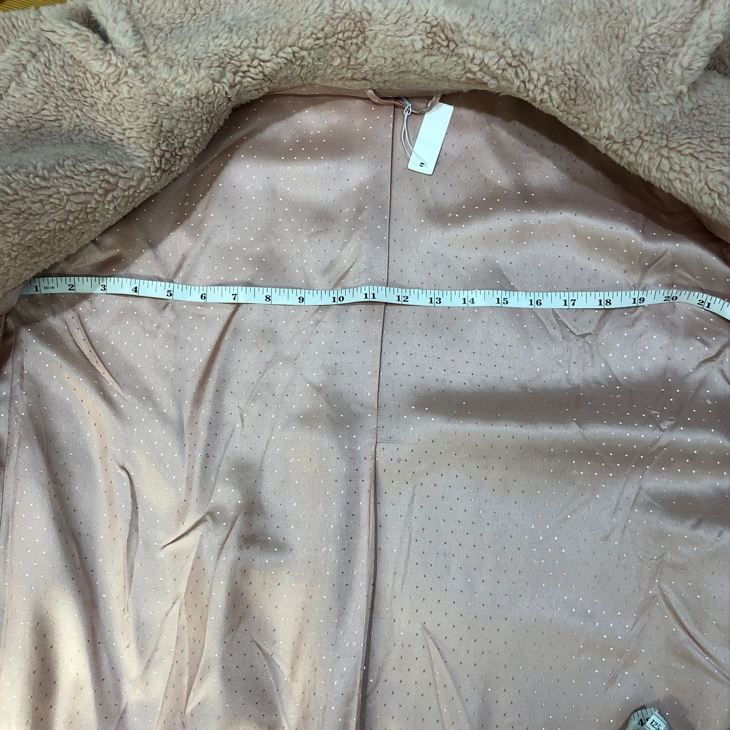 Weekend Max Mara Dusty Rose Fuzzy Textured Lapel Mid-Length Coat Size 4
