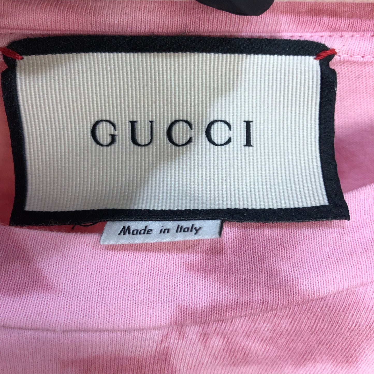 Gucci Pink Tie-Dye Koi Fish Logo T-Shirt Size XS