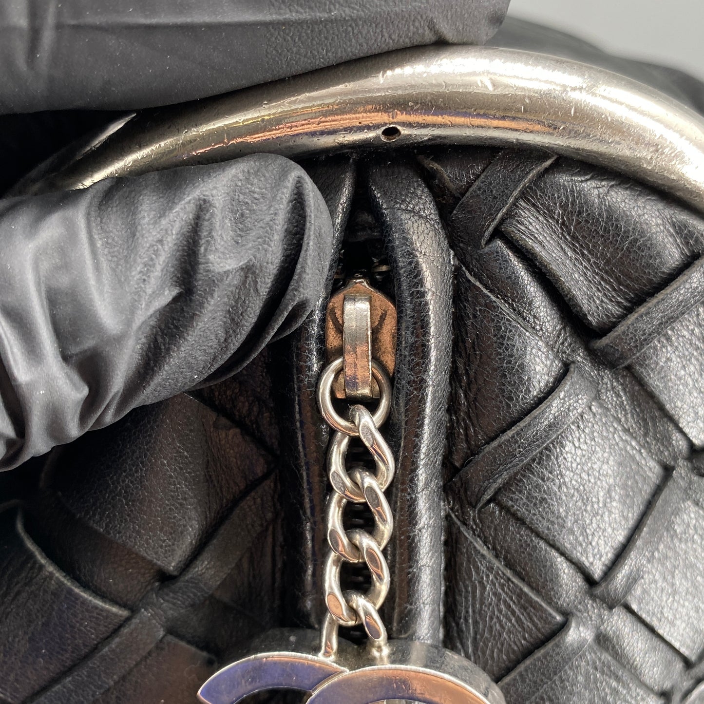 Chanel Black Quilted Leather Chain Shoulder Bag