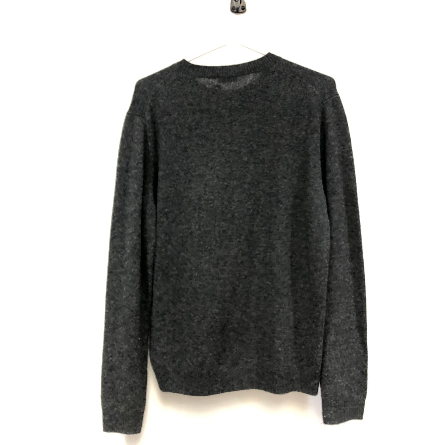 Kenzo Heather Grey Crew Neck Long Sleeve Knit Top Size M