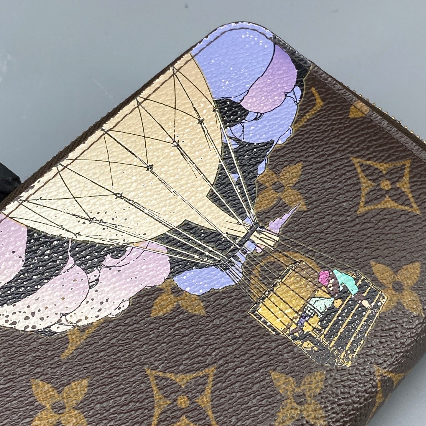 Louis Vuitton Monogram Hot Air Balloon Print Zippy Long Wallet