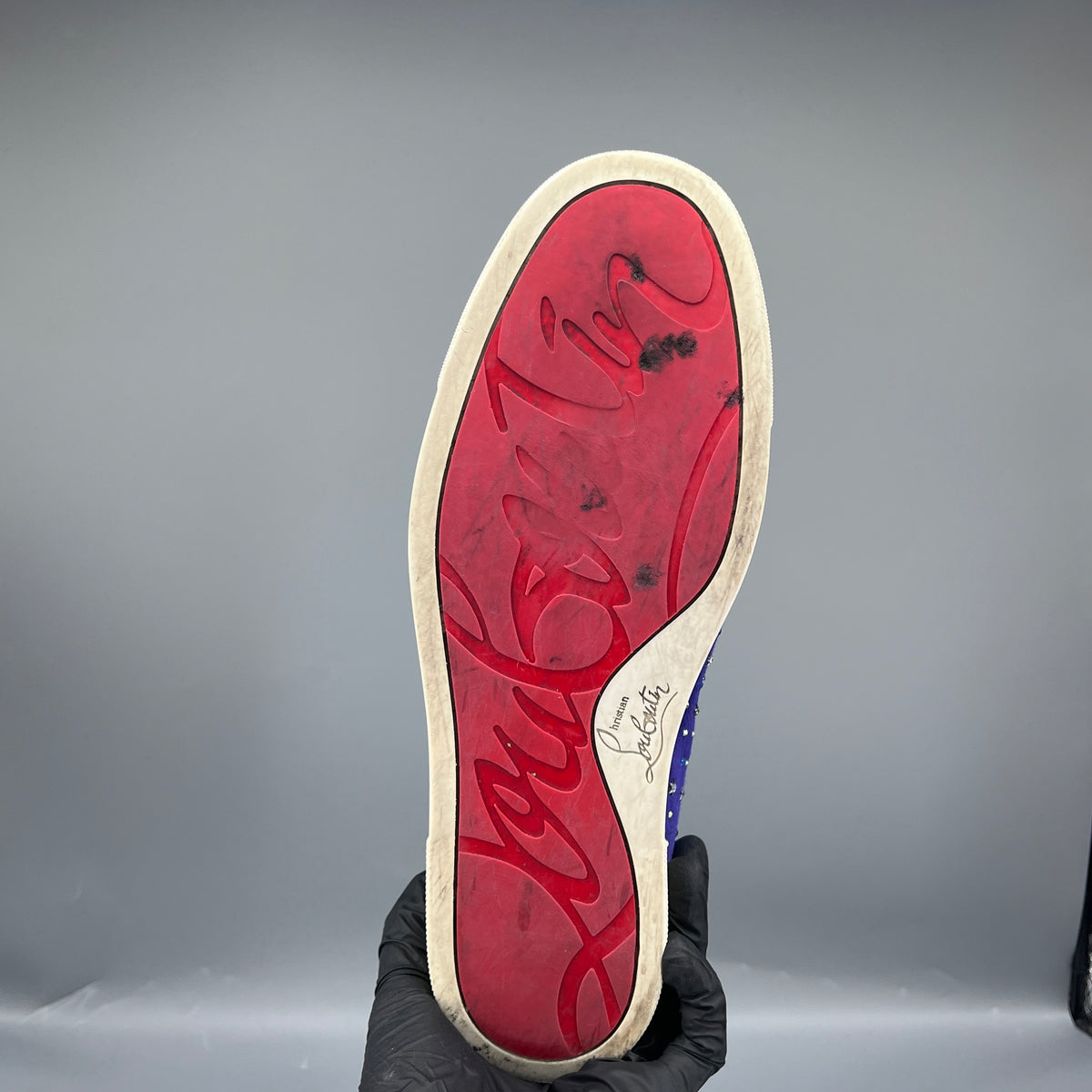 Christian Louboutin Purple Women Slip-on Sneaker Shoes Size 40