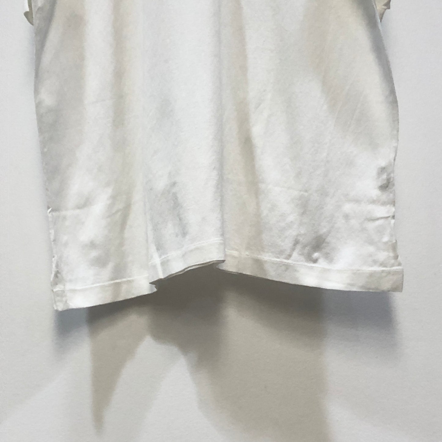 Lanvin White Cotton Short Sleeve Polo Shirt Size XXL