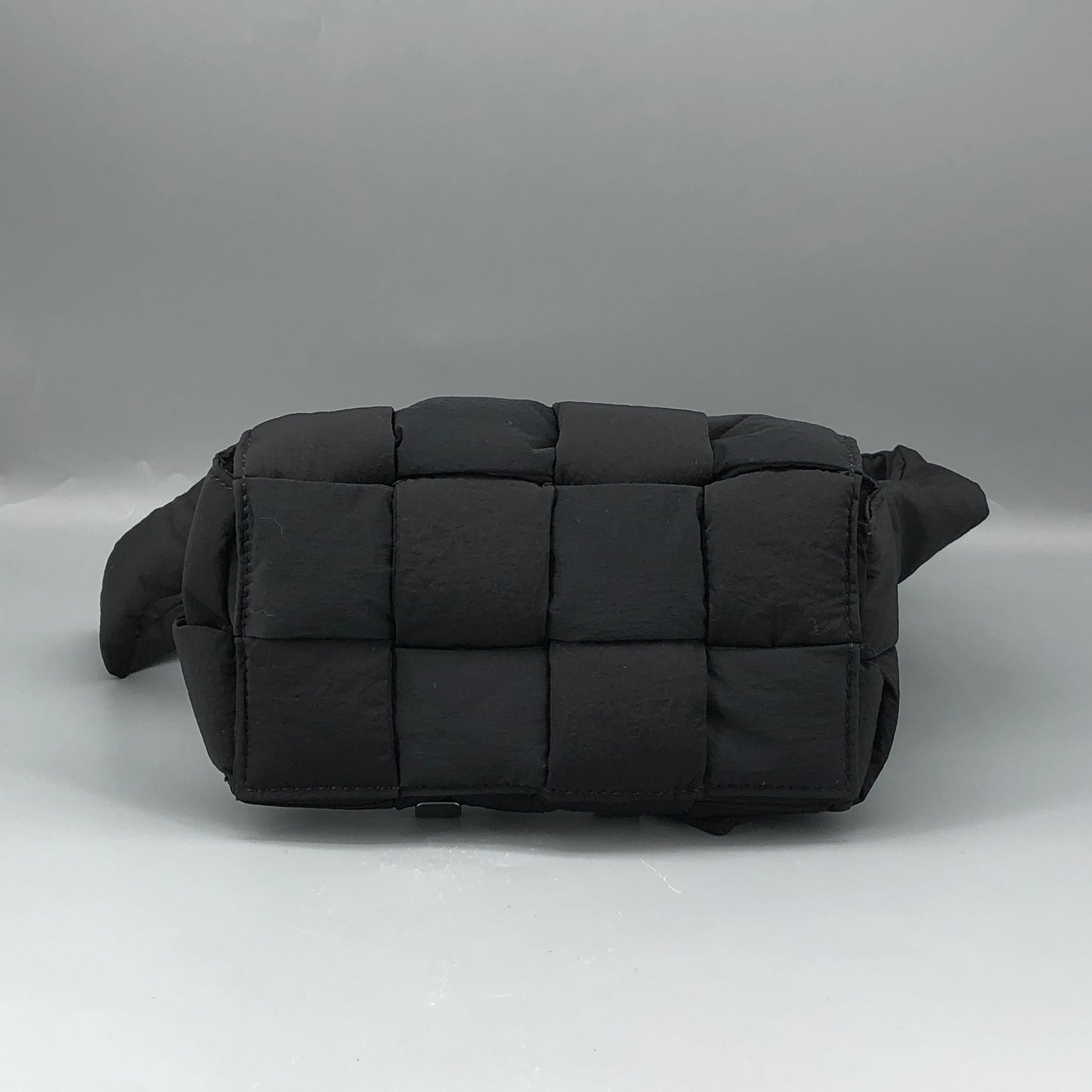 Bottega Veneta Intrecciato Padded Tech Cassette Mini Belt Bag Black