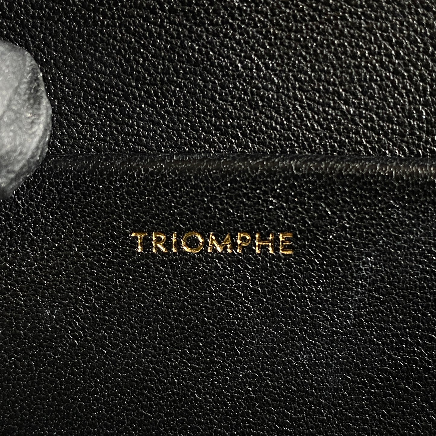 Celine Black Triomphe Shoulder Bag