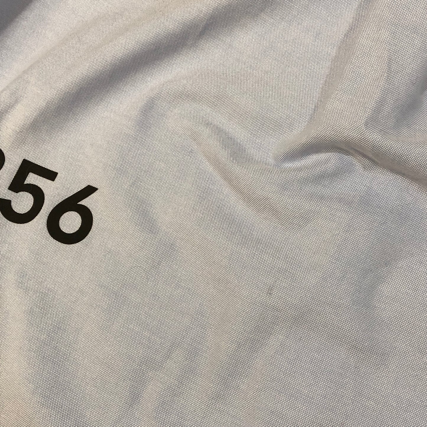 Burberry Light Blue Cotton Letter Print Oversized Long Sleeve Shirt Size 4