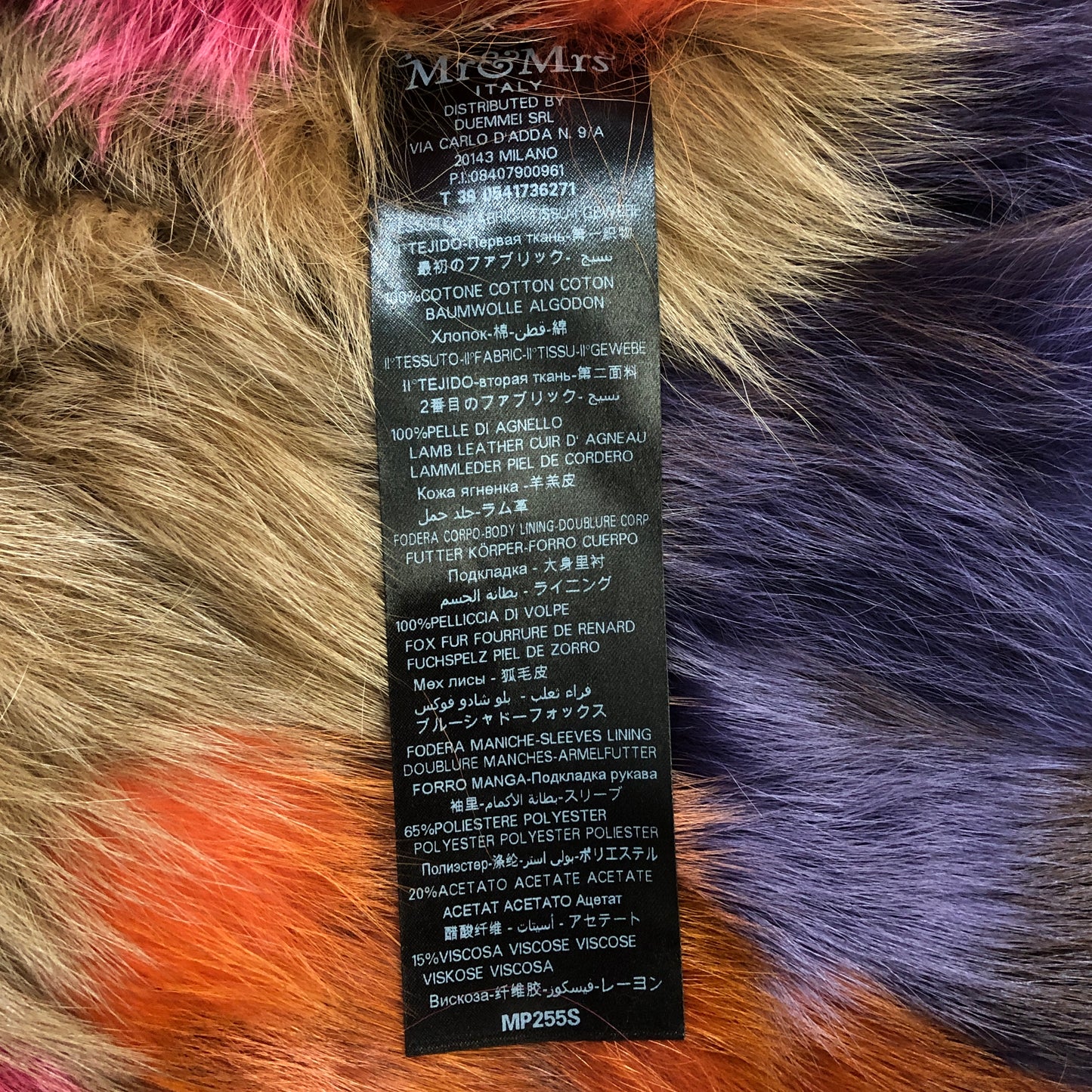 Mr & Mrs Black Fur‑Trim Hooded Parka Jacket Size XS