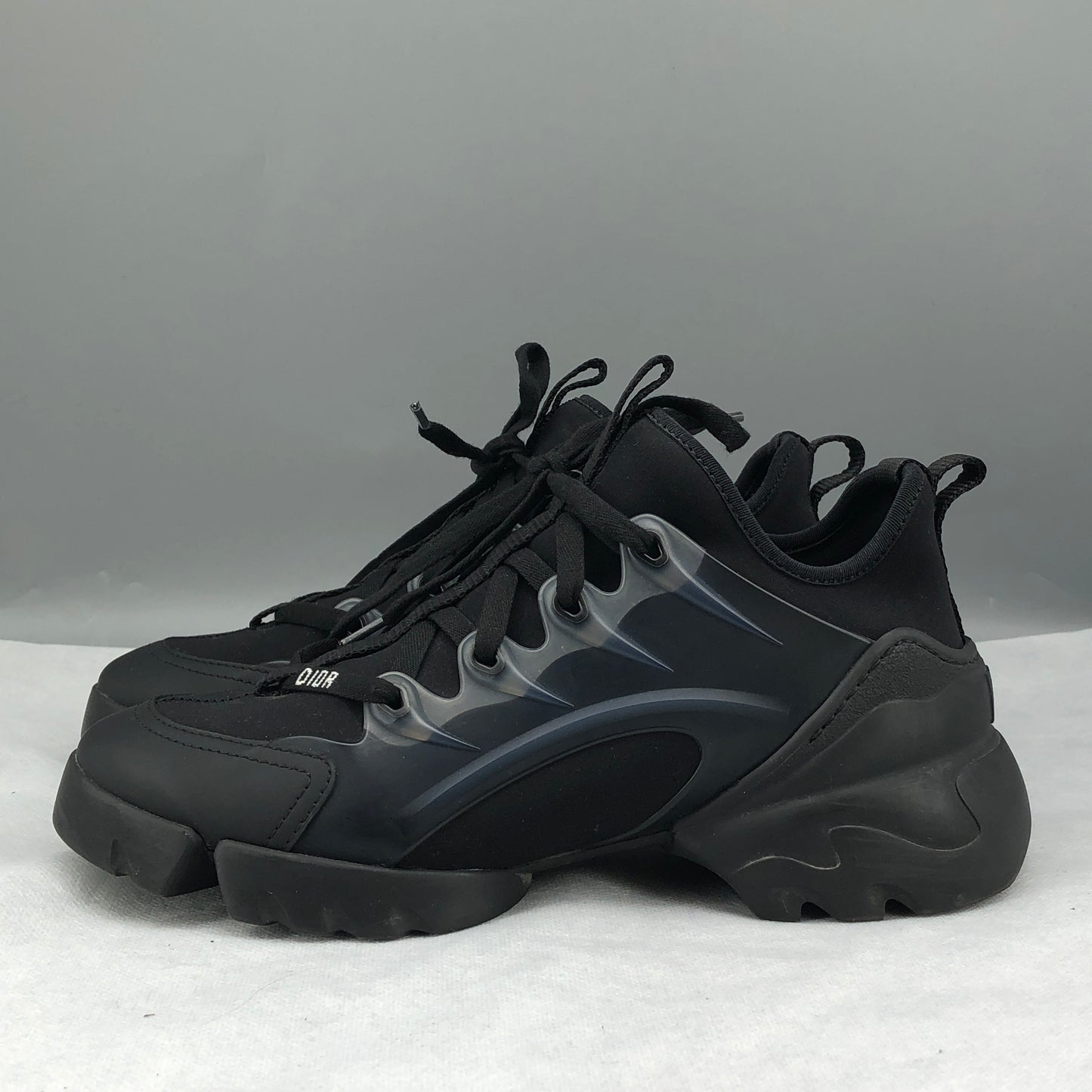 Christian Dior Women's D-Connect Technical Fabric Sneakers Size 36 All Black