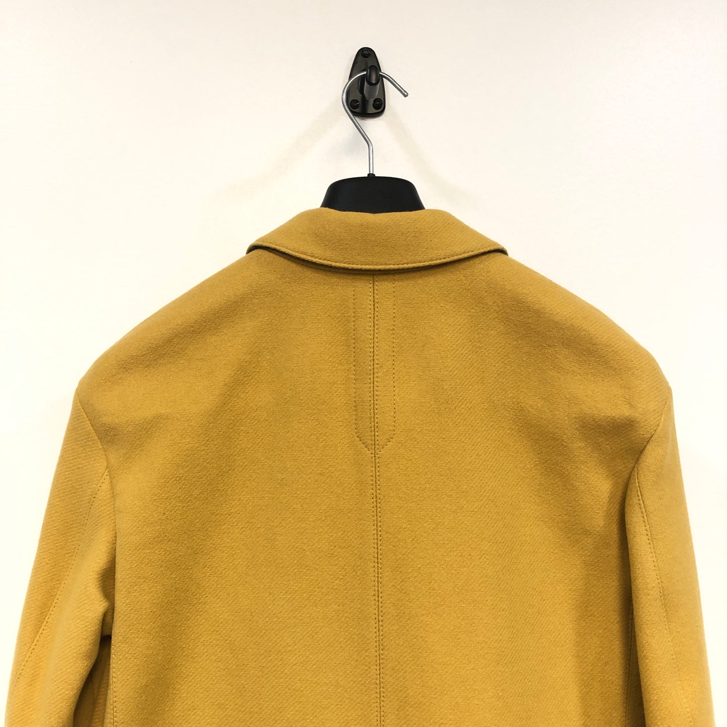 Burberry Yellow Single Breasted Wool Coat Size 6