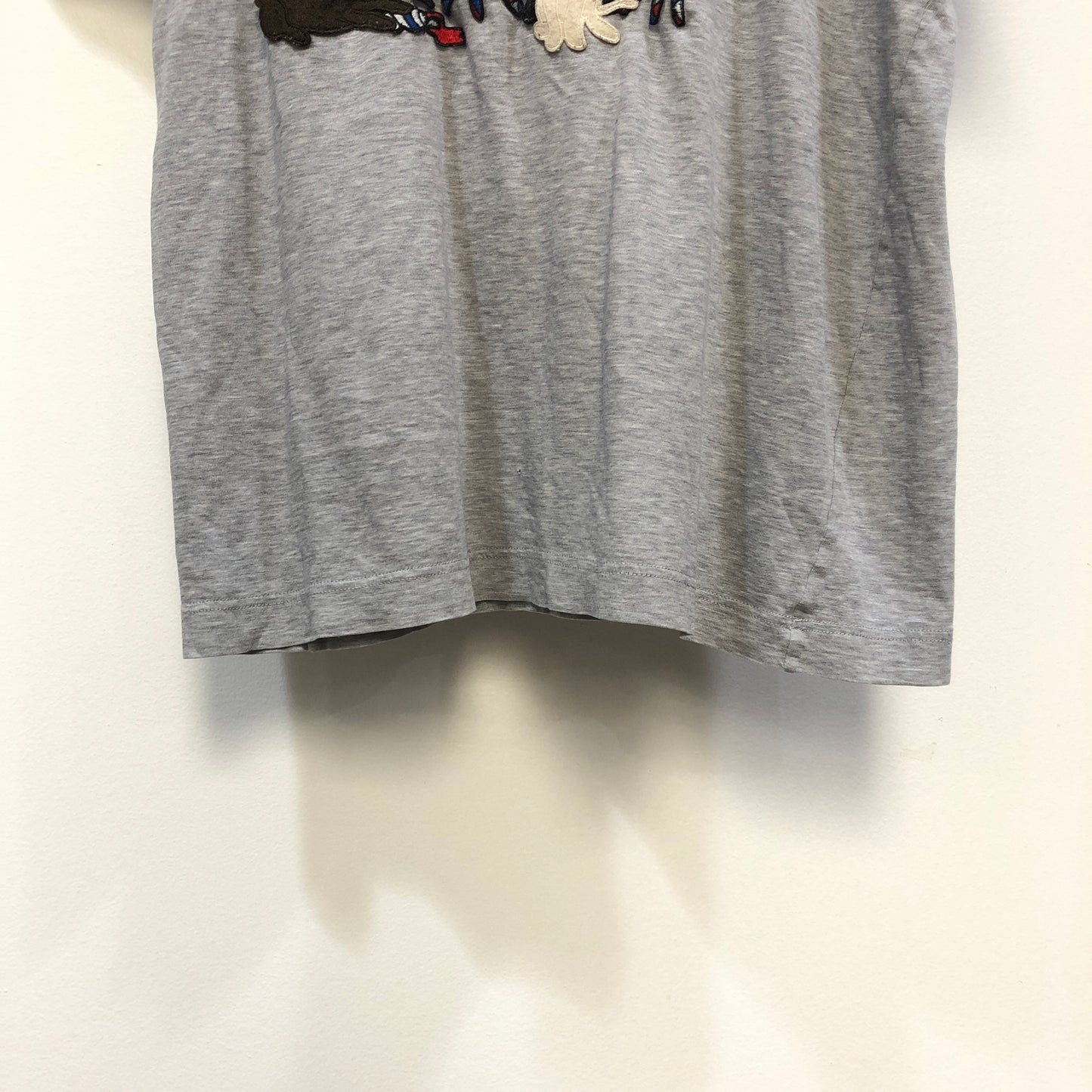 Dolce & Gabbana Grey Cartoon Family & Pets Print Short Sleeve T-Shirt Size 40