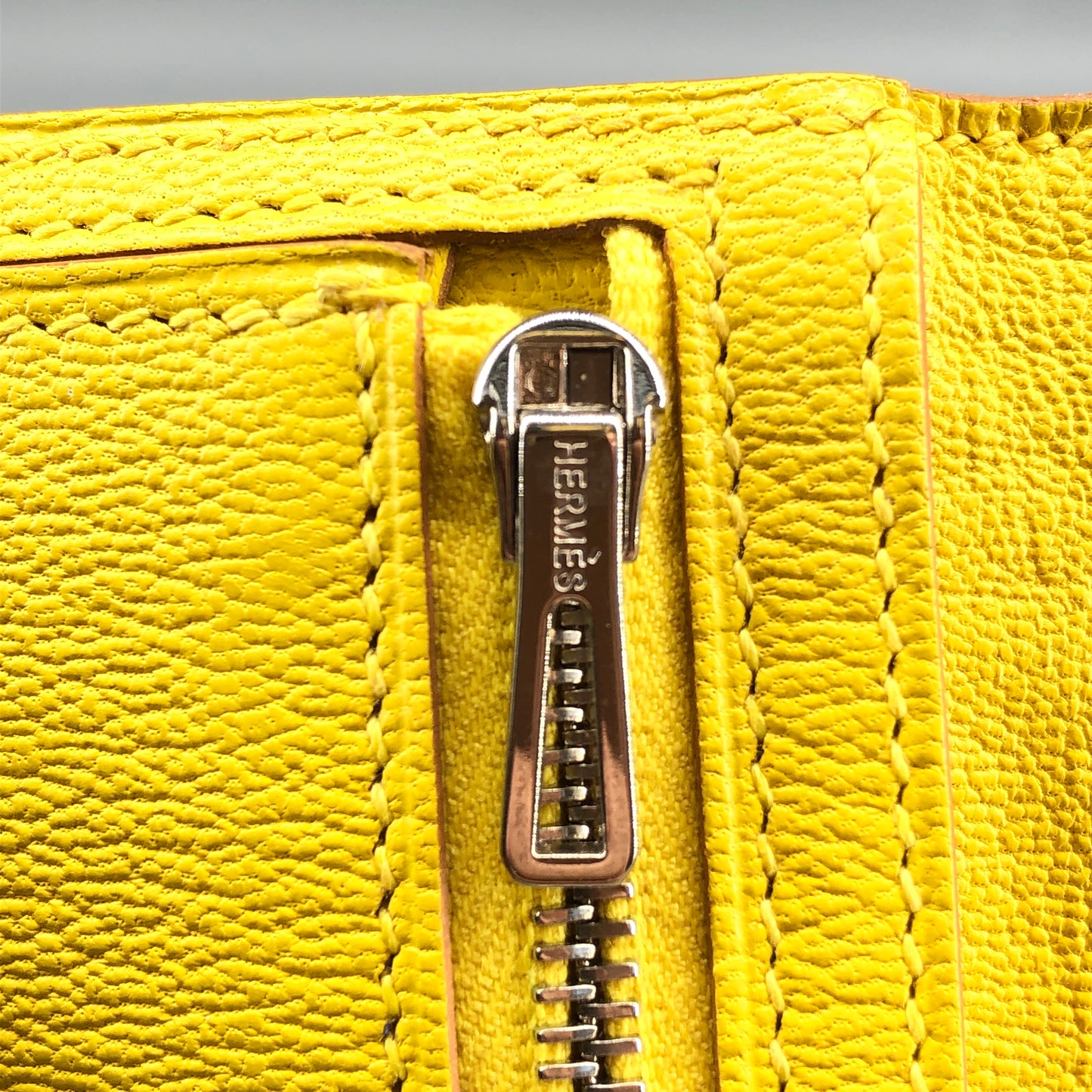 Hermes 2011 Bearn Alligator Long Wallet Yellow