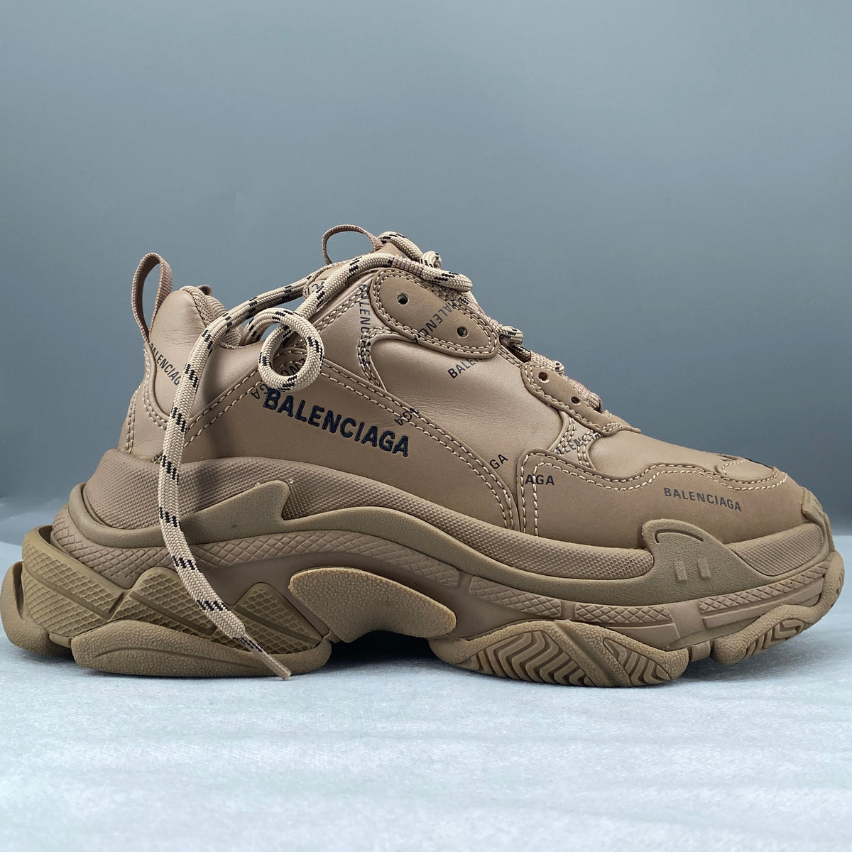 Balenciaga Brown Triple S Sneakers Size 37