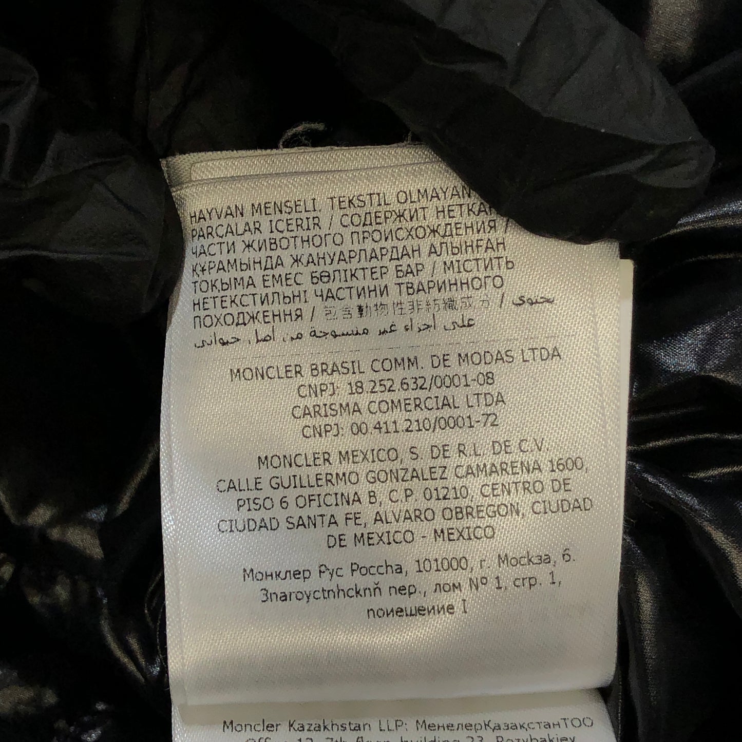 Moncler Black Hooded Jacket Size 7