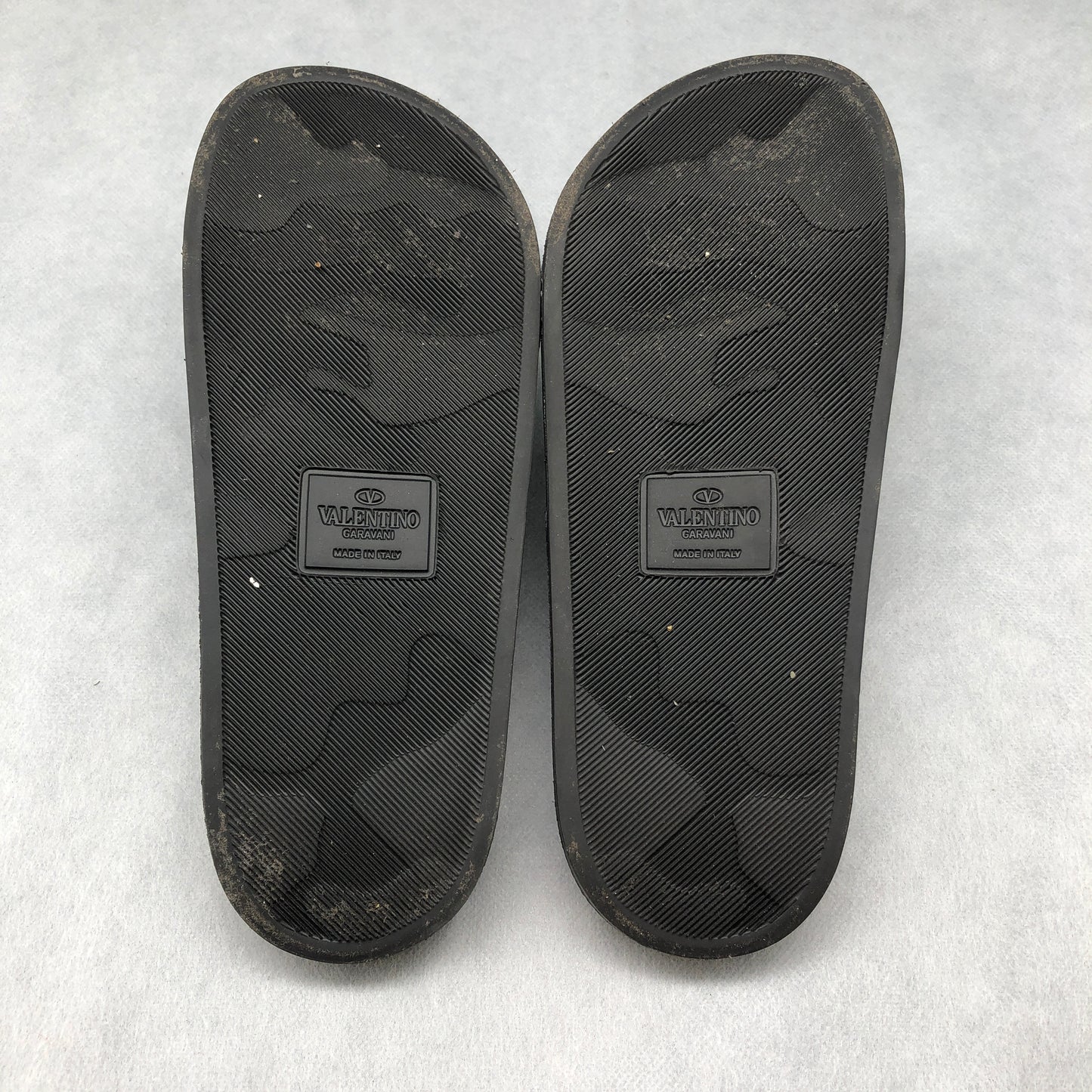 Valentino Black VLTN Slide Sandals Size 38
