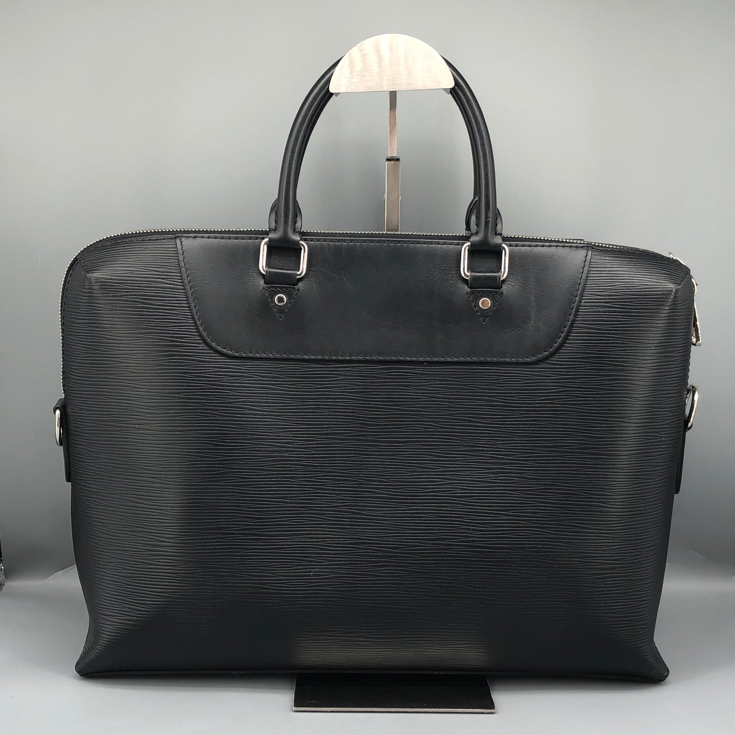 Louis Vuitton Epi Leather Business Briefcase Handbag Black