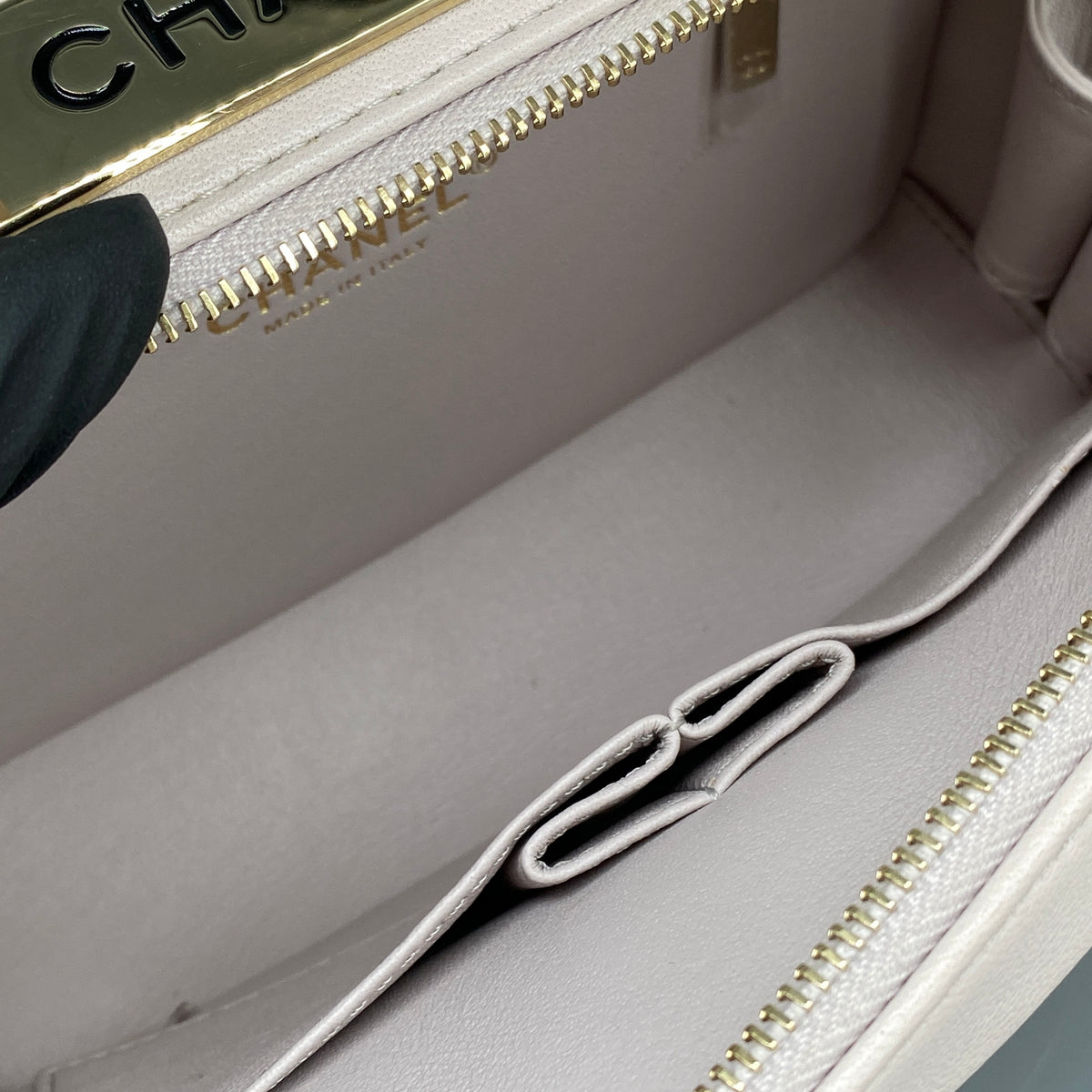 Chanel Lambskin Quilted Trendy CC Bowling Mini Bag blush pink