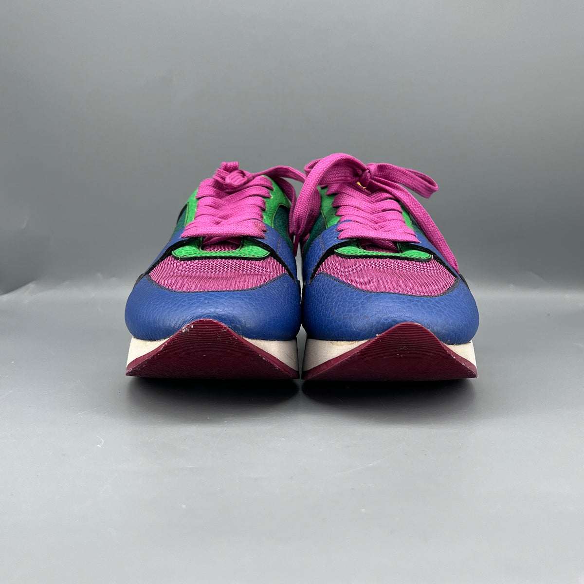 Burberry Multi-color Leather & Mesh Sneakers size 37