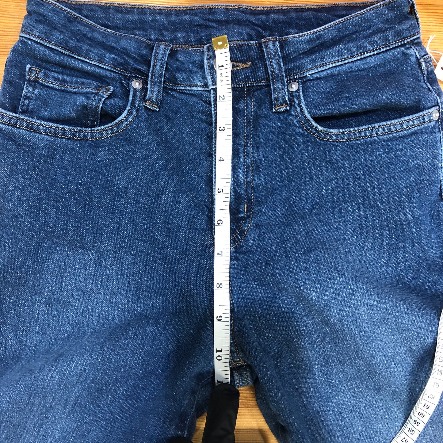 Muji Slim Fit Blue Denim Ankle Jeans