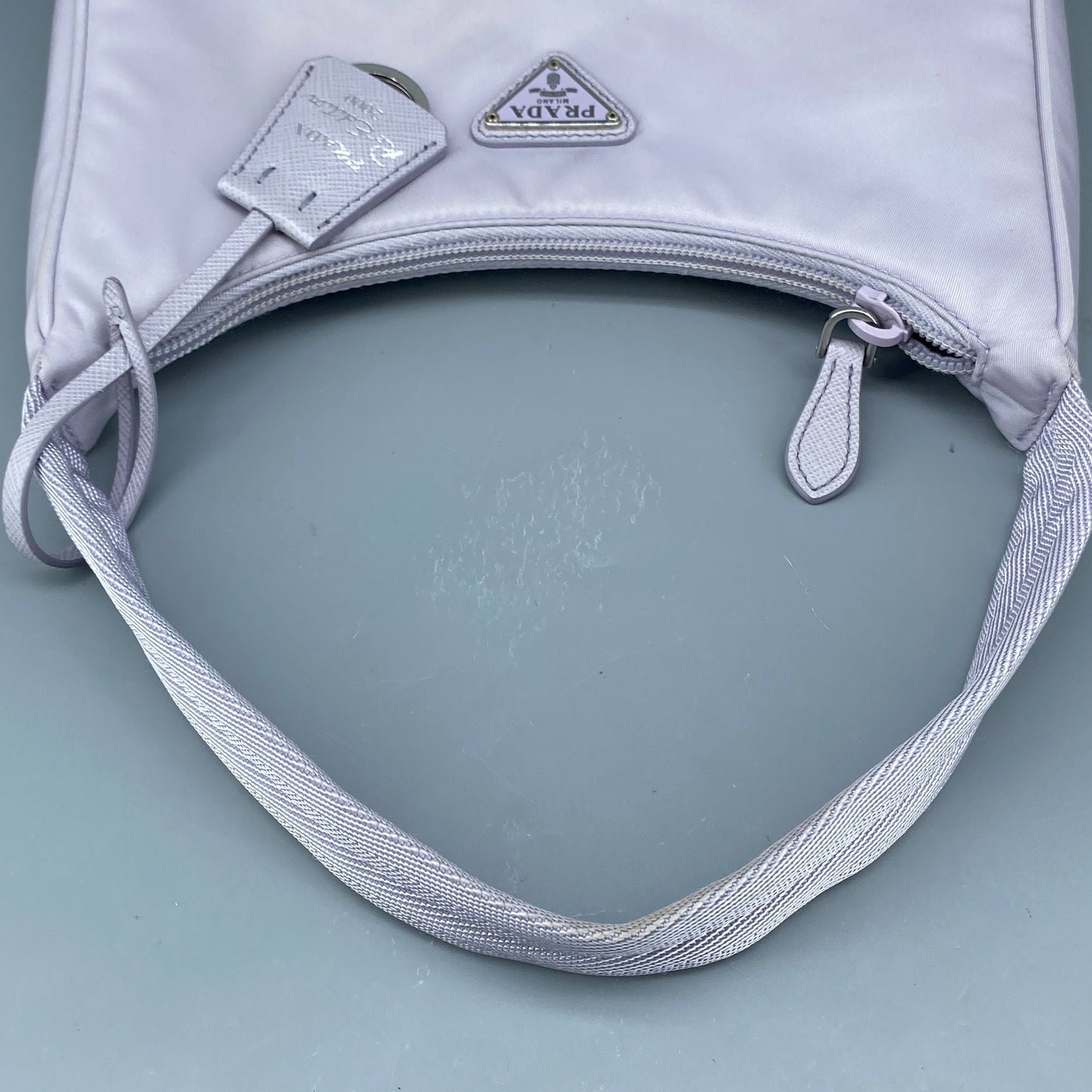 Prada Light Purple Re-Nylon Hobo Shoulder Bag