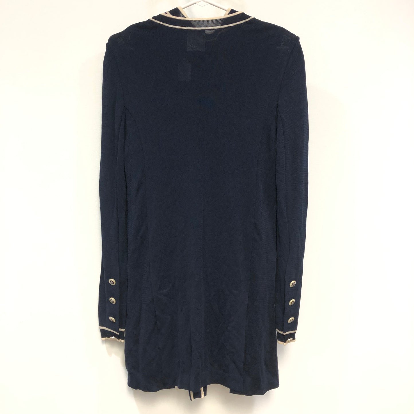 Chanel Black Cardigan with Attached Vest Size 36