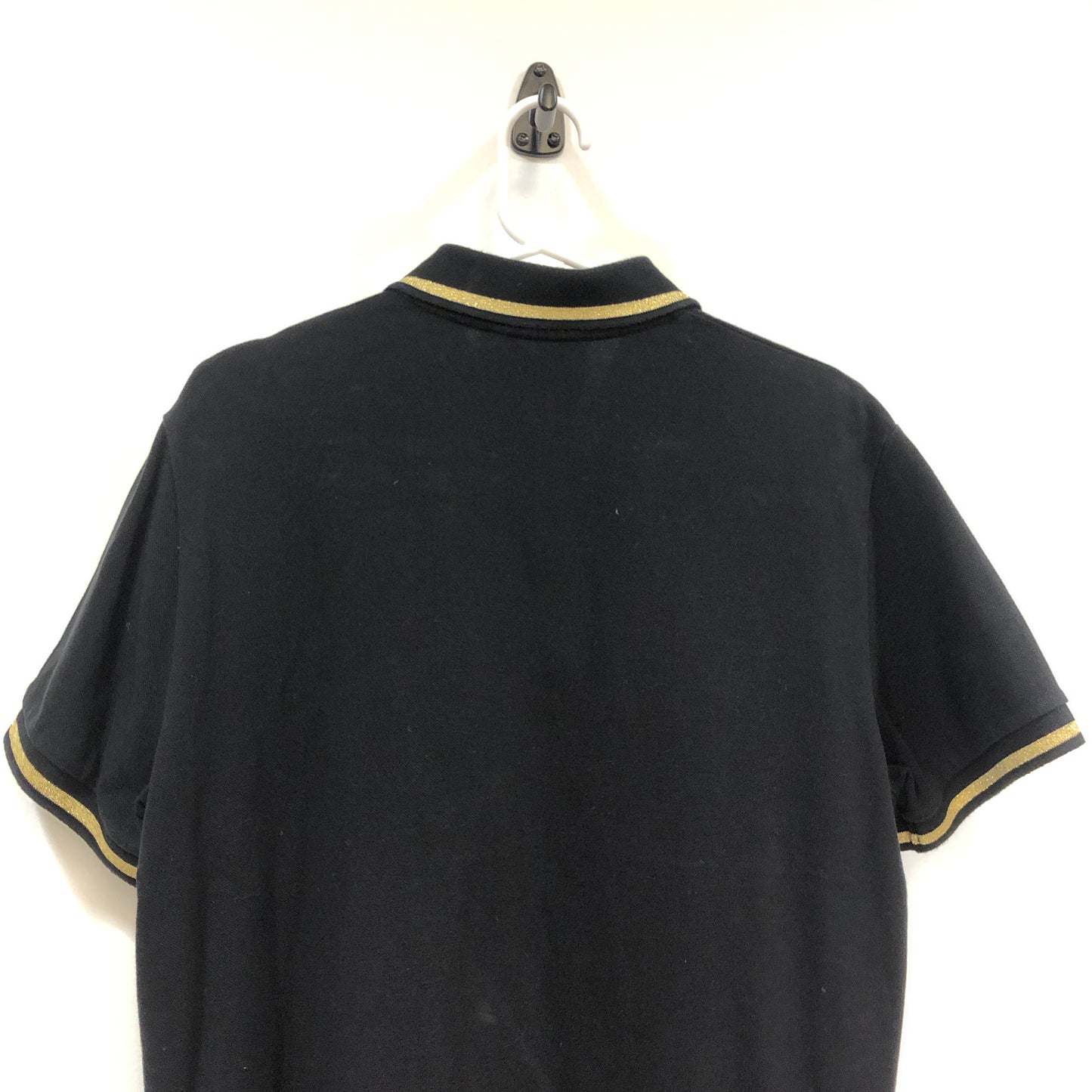 Versace Jeans Couture Logo Polo Shirt Size L Black
