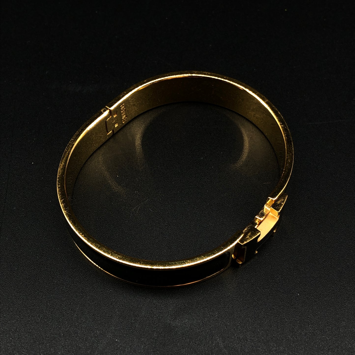 Hermes Clic H Bracelet 17 cm Black