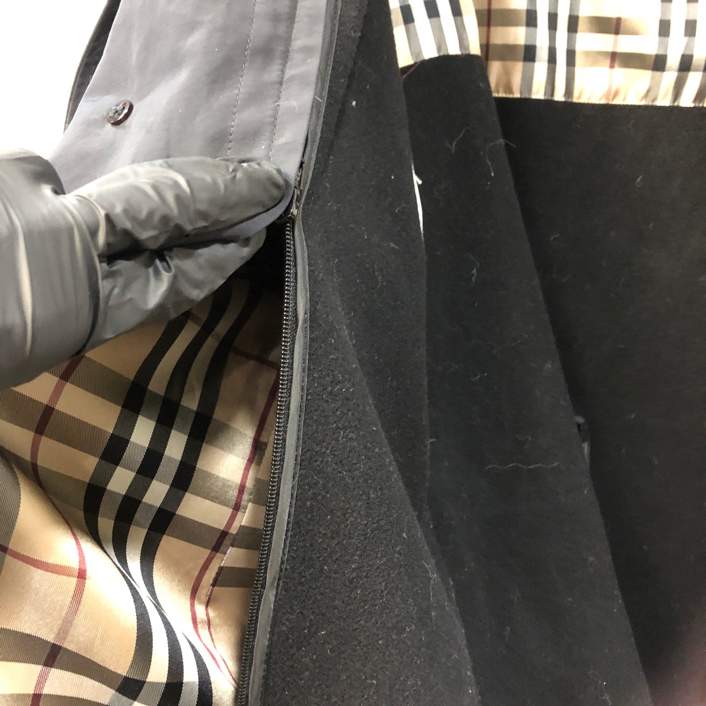 Burberry Detachable Liner Coat Black Size 44R