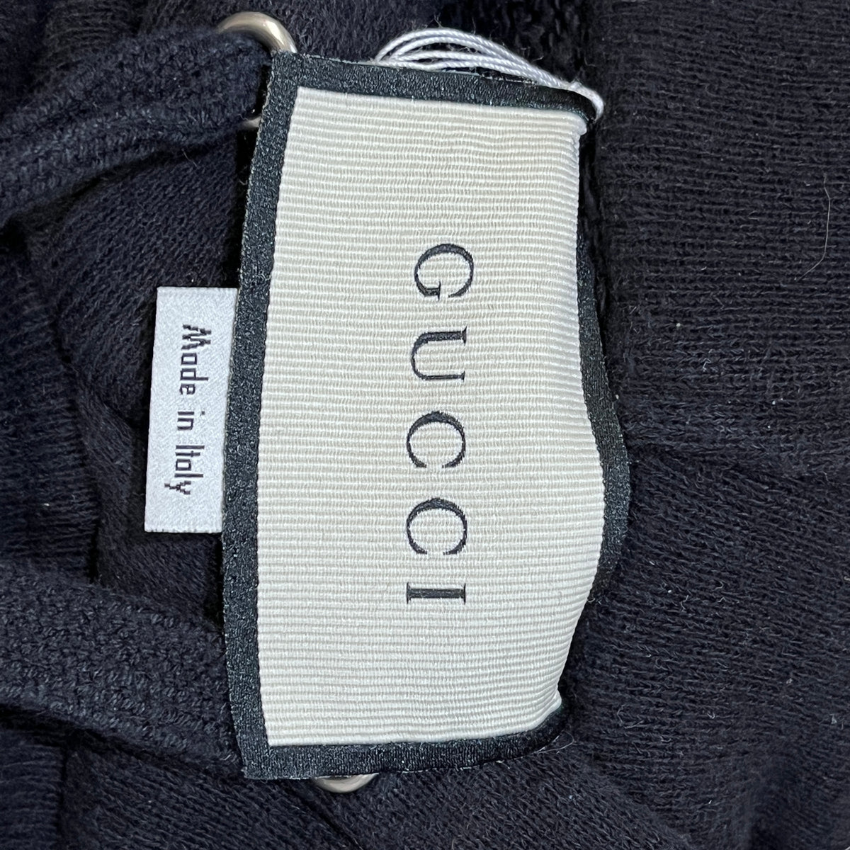 Gucci Black Vintage Logo Print Pullover  Hoodie Size XS
