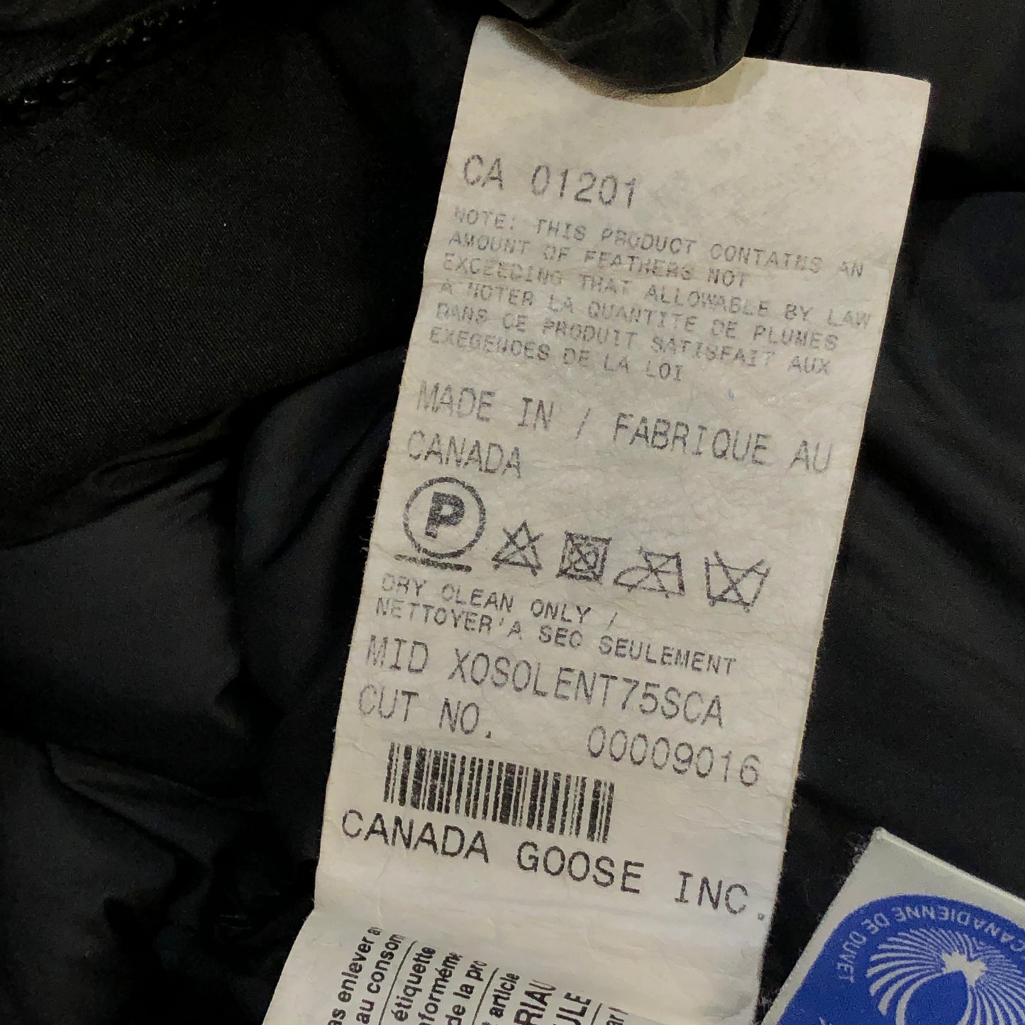 Canada Goose Black Mid-Length Fur Hood Parka Size S
