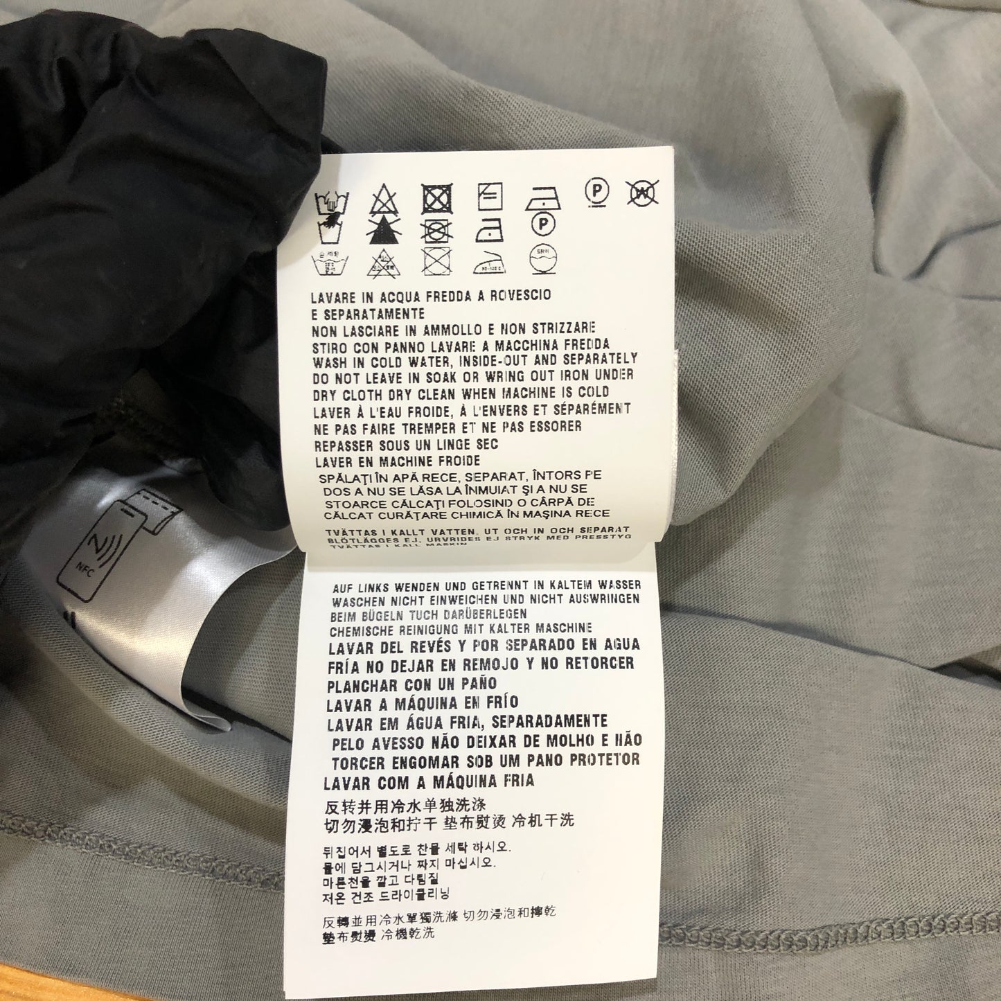 Miu Miu Grey Logo Long-Sleeve T-Shirt Size S