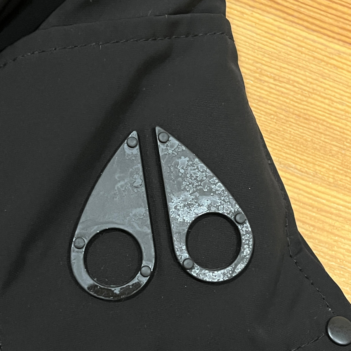 Moose Knuckle Black Parka  Size  S