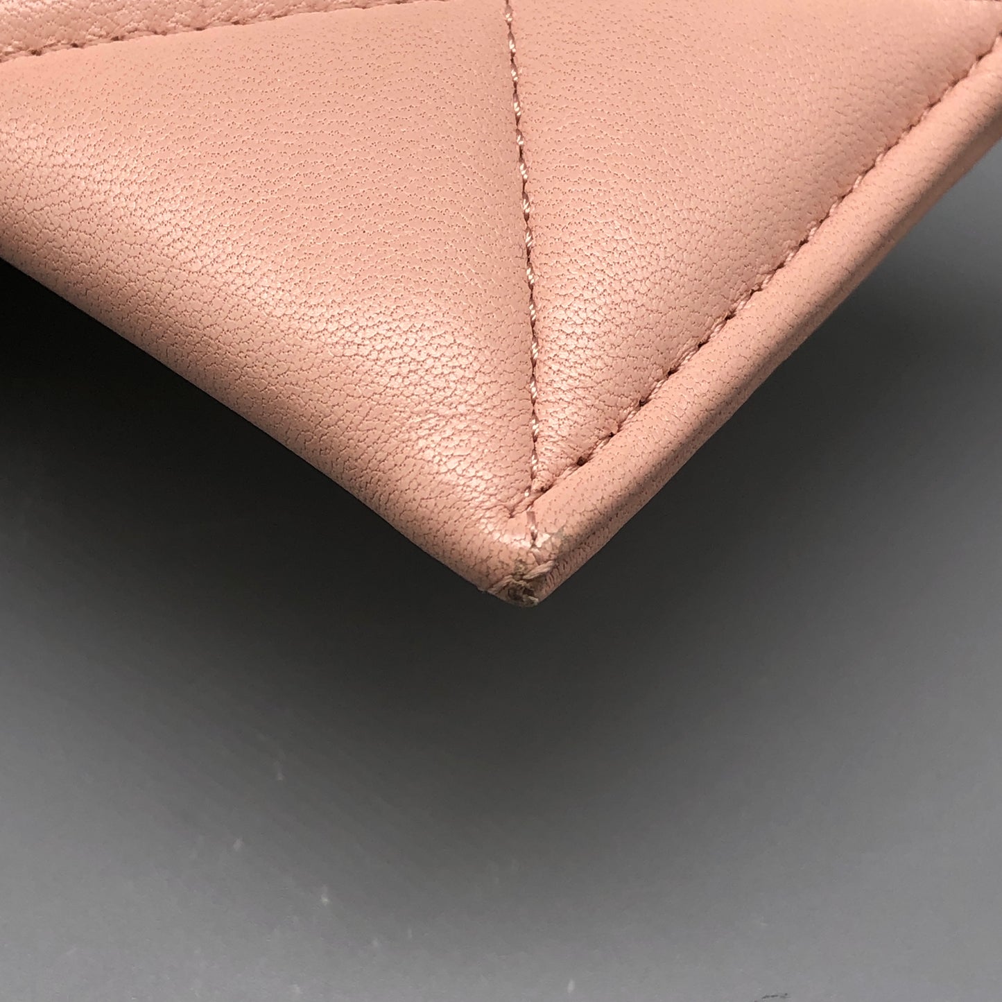 Chanel Blush Pink Quilted Card Holder