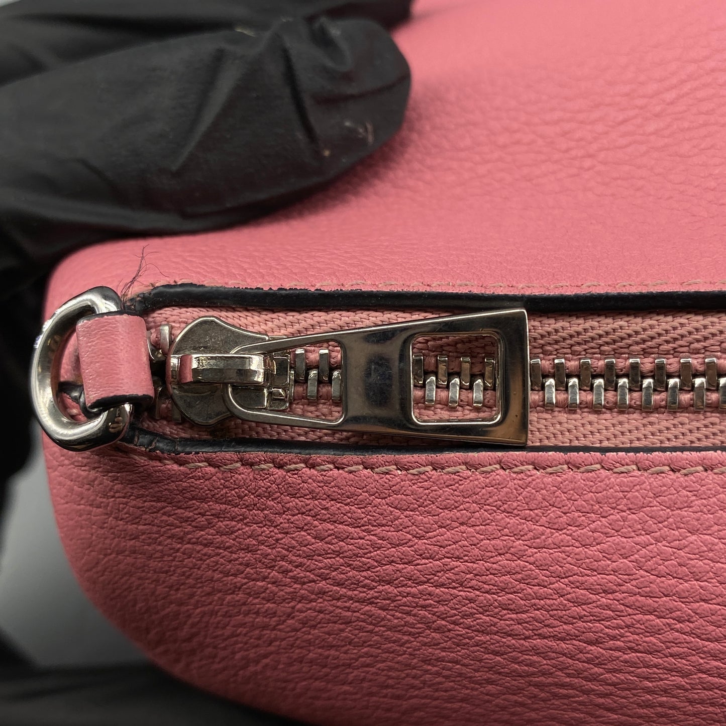 Loewe Pink Leather Elephant Crossbody Bag