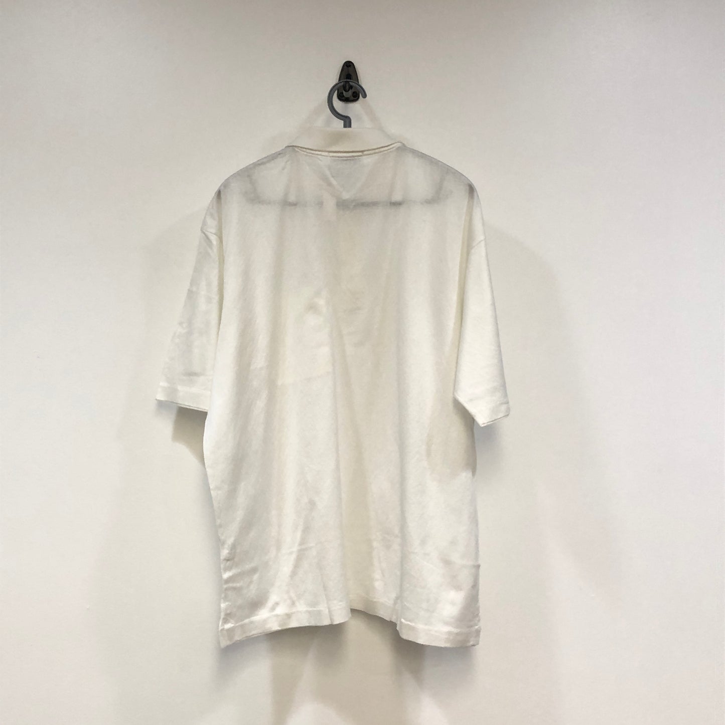 Lanvin White Cotton Short Sleeve Polo Shirt Size XXL