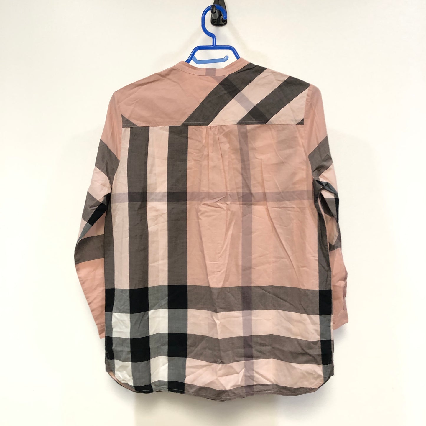 Burberry Mist Pink Vintage Check Long Sleeve Shirt Size 6
