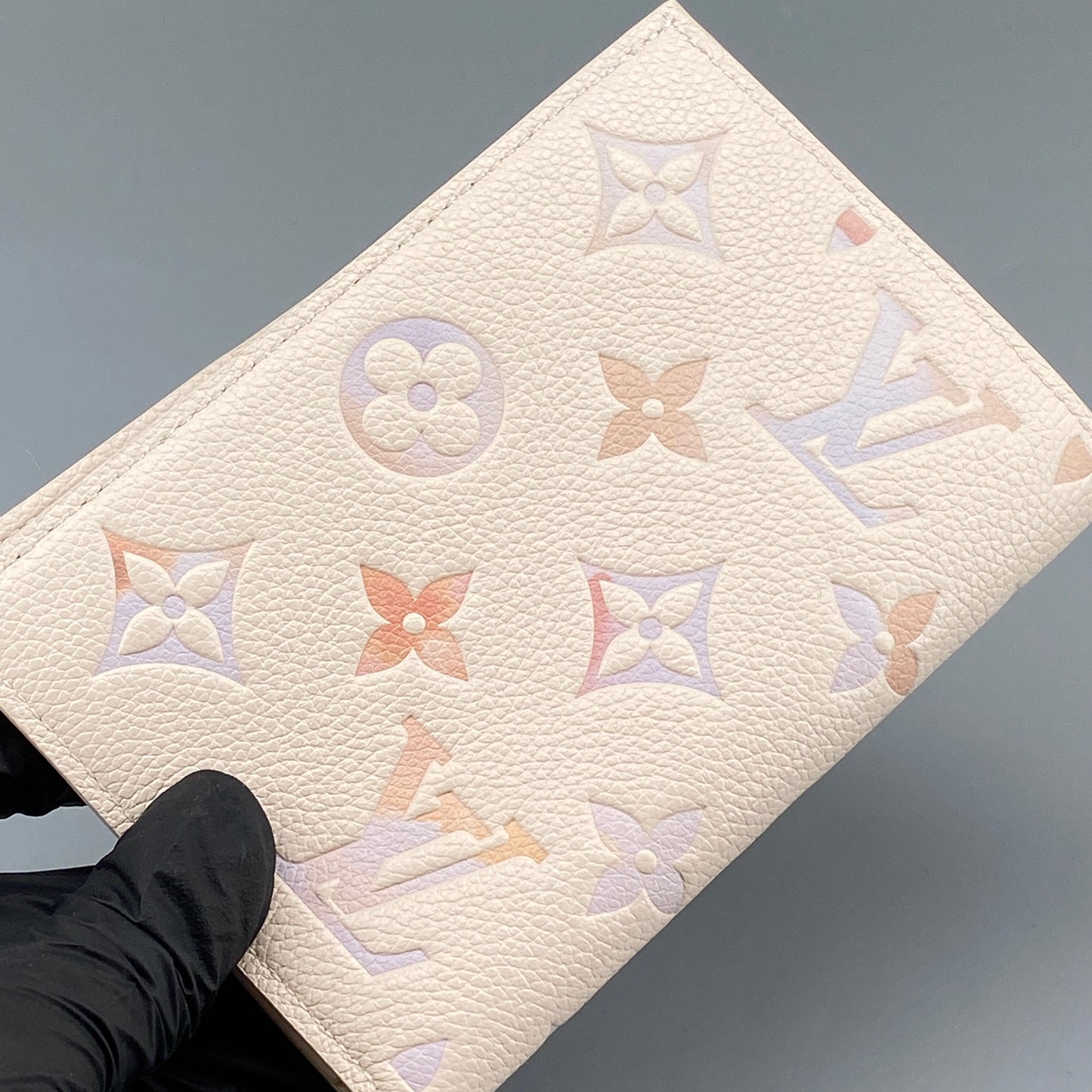 Louis Vuitton Cream Monogram Passport Holder