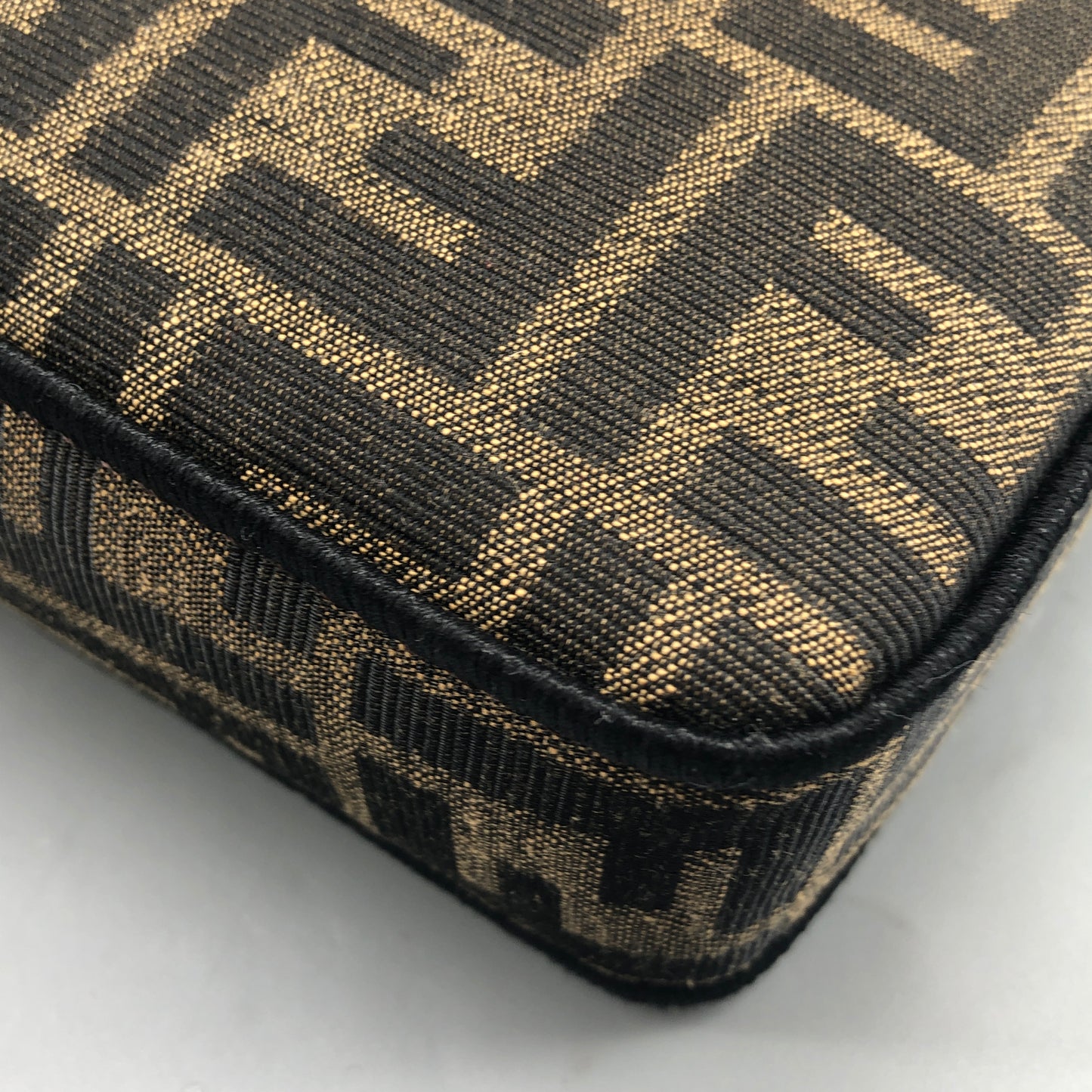 Fendi FF Zucca Baguette Mini Chain Bag Tobacco