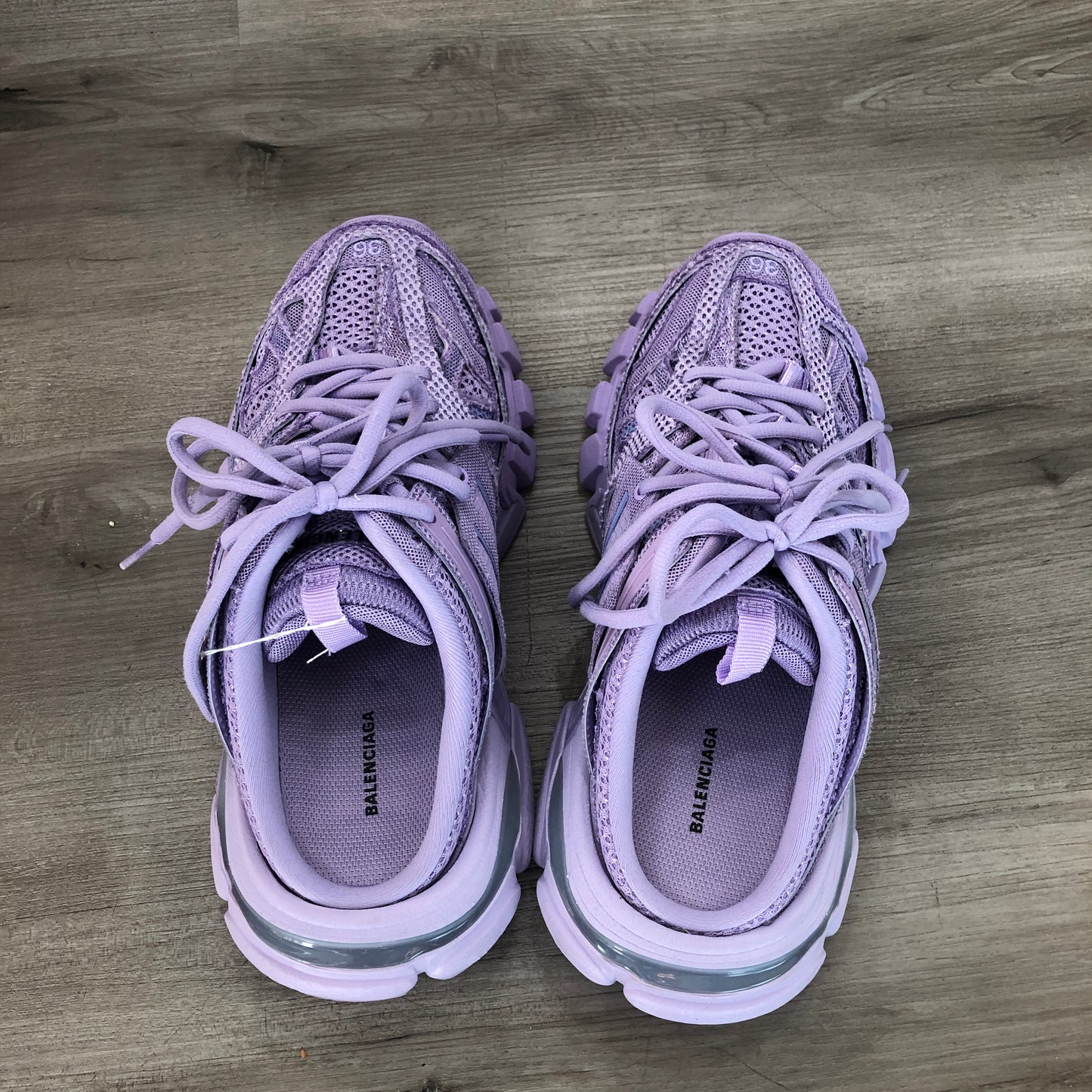 Balenciaga Women's Triple S Mesh Chunky Trainer Sneakers Size 36 Lavender Purple