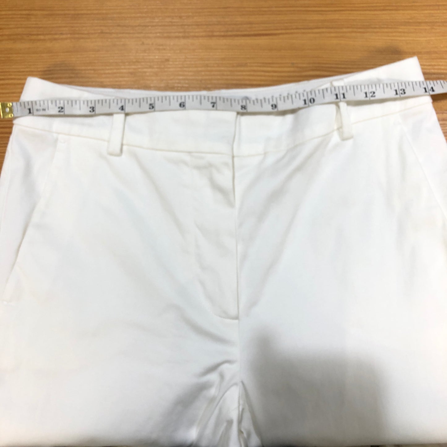 Max Mara White Cropped Trousers Size US 4