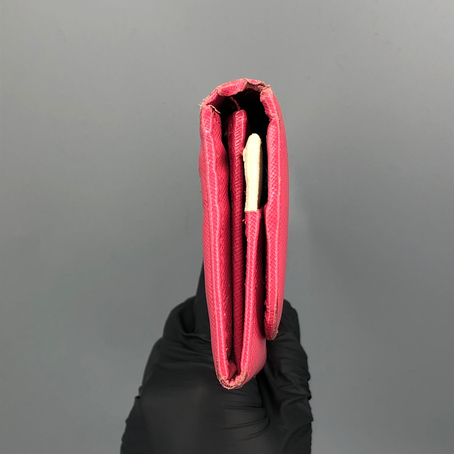 Prada Hot Pink Saffiano Leather Long Wallet