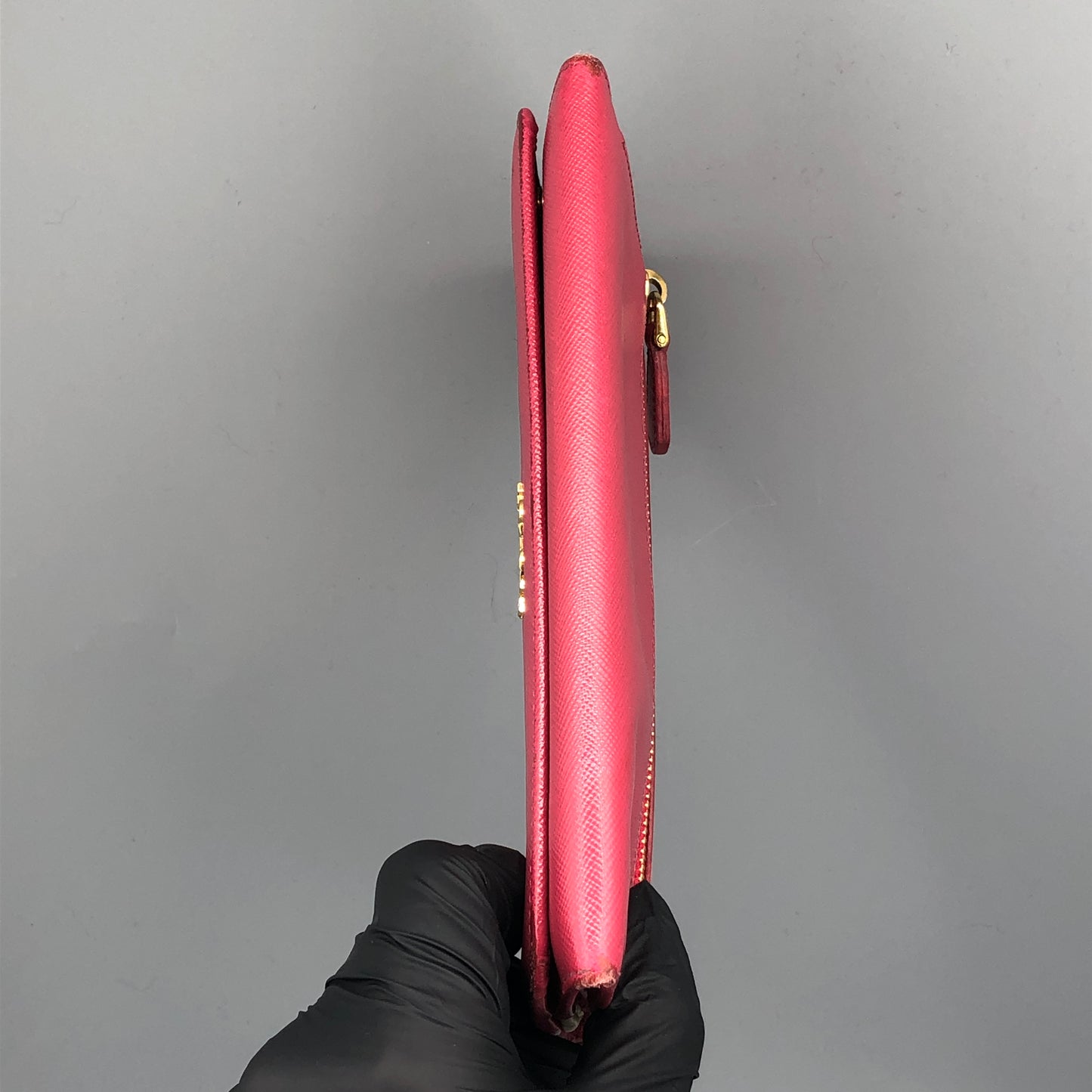 Prada Hot Pink Saffiano Leather Long Wallet